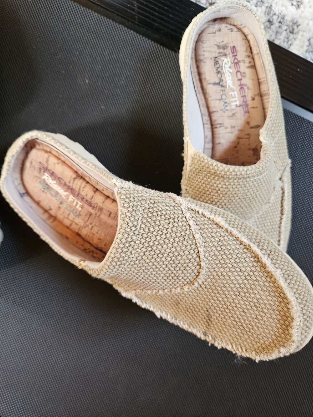 Skechers Natural Woven Slip-On Sneakers